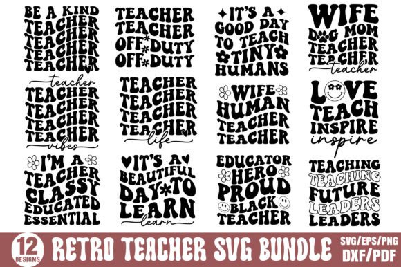 Download Retro Teacher SVG Bundle, Teacher SVG - Retro teacher svg bundle Collection