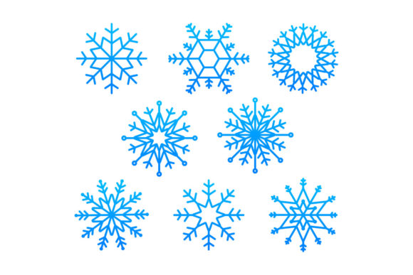 Download Snowflake Vector Icon Background Set Whi - Premium Resources