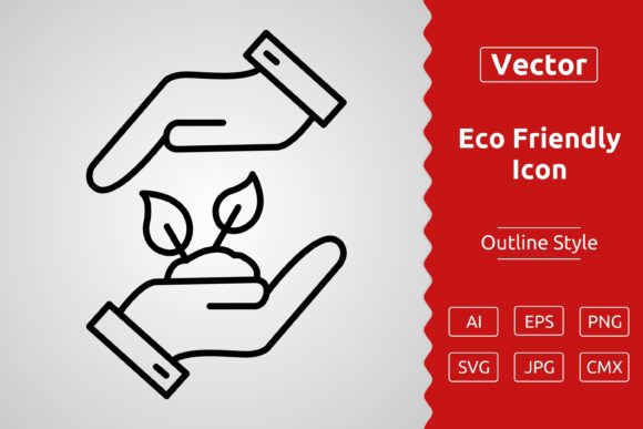 Download Vector Eco Friendly Outline Icon Design - Eco friendly Collection