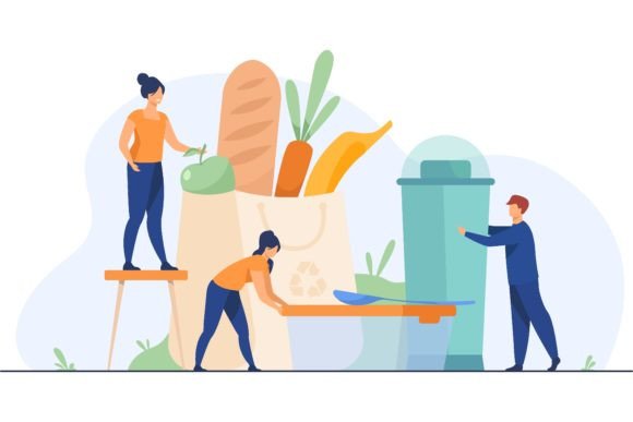 Download People Shopping with Eco Friendly Bag Fl - Eco friendly Collection