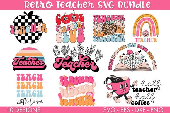 Download Retro Teacher SVG Bundle PNG - Retro teacher svg bundle Collection