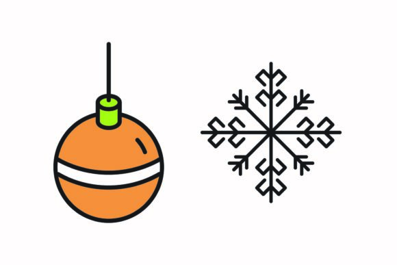 Download Christmas Ball Black Snowflake Vector - Snowflake vector Collection